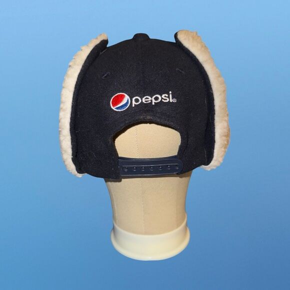 Melonwear Minnesota Twins Trapper Hat Baseball Cap Sherpa Ear Flaps Pepsi - Picture 2 of 13